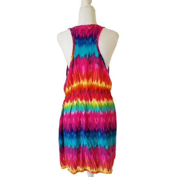 Mix & Co dress Tie Dye Elastic Waistband dress - Size L - Picture 2 of 4